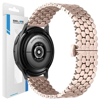 Beline pasek Watch 20mm Metal Honeycombróżowo-złoty /rosegold box
