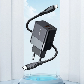 MCDODO SZYBKA ŁADOWARKA SIECIOWA DO IPHONE USB TYP C 2X USB USB-C PD 20W