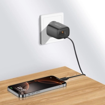 Ładowarka sieciowa Tech-Protect NCA20 PD 20W / QC3.0 USB-A / USB-C- czarna