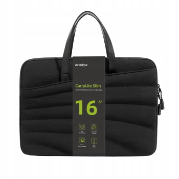INNOSTYLE DAMSKA TORBA NA LAPTOPA 15 6 16 WODOODPORNA CARRYLITE SLIM CZARNA