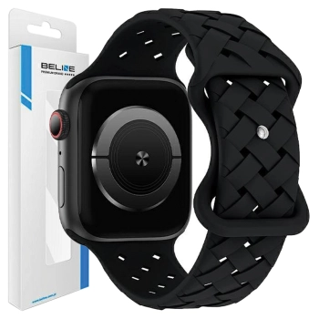 Beline pasek Apple Watch Silicone Woven38/40/41mm czarny /black box