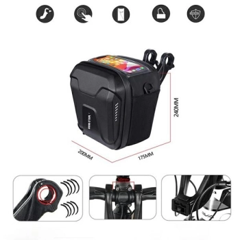 WILDMAN Torba na kierownicę GS9 3L       uchwyt rowerowy czarna/black