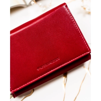 PTN portfel skórzany PTN RD-02-NGV-9585 Burgundy