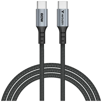 Kabel Verbatim Sync & Charge USB-C do    USB-C QC PD 60W 120cm czarny 31845