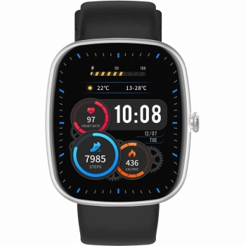 Smartwatch Męski GRAVITY GT18-4 Pomarańczowy Pasek Silikonowy + Czarny Pasek