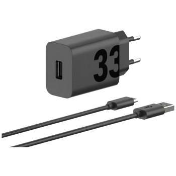 Ładowarka sieciowa Motorola TurboPower   33W USB-A z kablem USB-A do USB-C 1m czarny