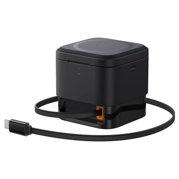 Ładowarka indukcyjna Baseus MagPro 3w1 25W kompatybilna z MagSafe do telefonu i smartwatcha - czarna