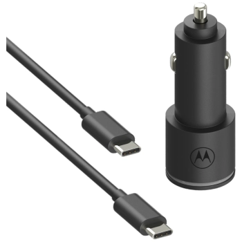 Ładowarka samochodowa Motorola           TurboPower 45W Dual USB-A/USB-C z kablem USB-C 1m czarny
