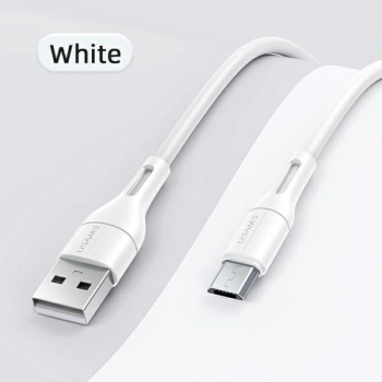 USAMS Kabel U68 microUSB 2A Fast Charge1m biały/white SJ502USB02 (US-SJ502)