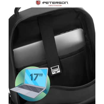 Plecak podróżny z miejscem na laptopa Peterson pojemny ergonomiczny