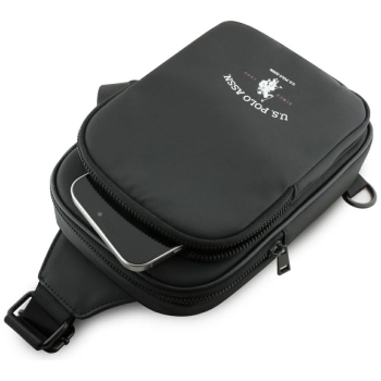 Torebka na telefon US Polo Petit Pique   Crossbody Arch czarny
