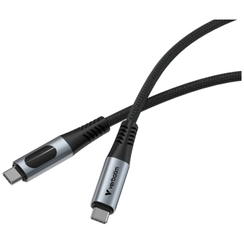 Kabel Verbatim Sync & Charge USB-C do    USB-C 40Gb/s 240W wyświetlacz 120cm czarny 31849