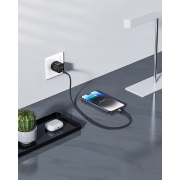 INNOSTYLE SZYBKA ŁADOWARKA KOSTKA USB-C 20W USB TYP C GAN II DO IPHONE LED