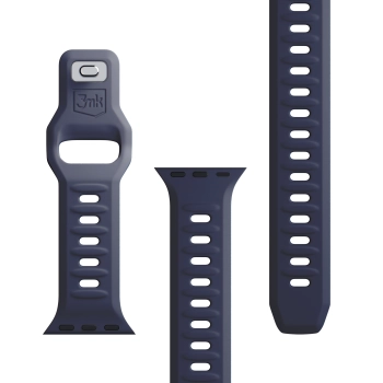 42/44/45/46/49 mm Gray (big) - 3mk Silicone Watch Strap for Apple