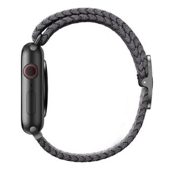 UNIQ pasek Aspen Apple Watch 40/38/41mmSeries 1/2/3/4/5/6/7/8/9/SE/SE2 Braided szary/granite grey
