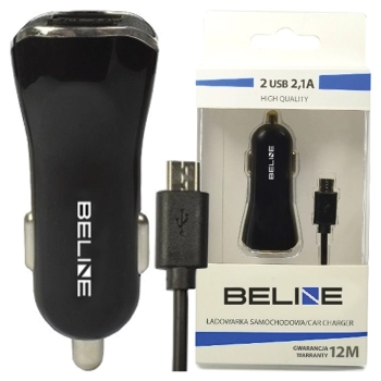 Beline Ład. sam. 2xUSB + microUSB 2,1Aczarna/black