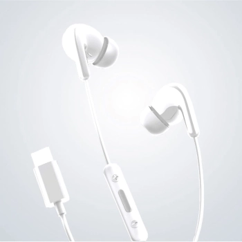 Słuchawki przewodowe Xiaomi BHR8931GL dokanałowe USB-C z pilotem - białe