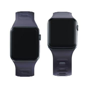 42/44/45/46/49 mm Gray (big) - 3mk Silicone Watch Strap for Apple
