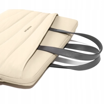 INNOSTYLE DAMSKA TORBA NA LAPTOPA 15 6 16 WODOODPORNA CARRYLITE SLIM BEŻOWA