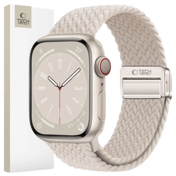 TECH-PROTECT NYLONMAG APPLE WATCH 6 / 7 / 8 / 9 / 10 / SE / ULTRA 1 / 2 (44 / 45 / 46 / 49 MM) STARLIGHT