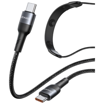 Kabel USAMS SJ759 U89 100W Fast Charging z masażerem czarny