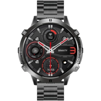 Smartwatch Gravity Czarny Pasek + Bransoleta GT42-2