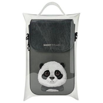 Nimmy torebka na telefon czarny/black    Big Eyed Pet 2.0 Panda