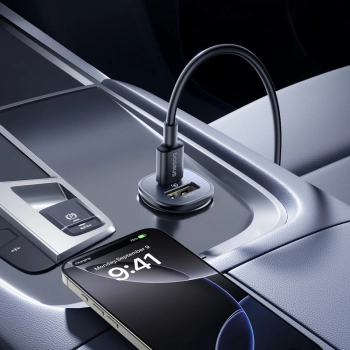 Ładowarka samochodowa Baseus GoTrip USB-C / USB-A 30W - czarna
