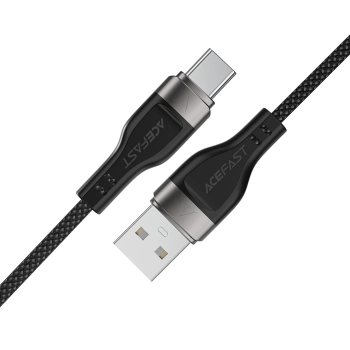 Kabel Acefast C11-04 USB-A - USB-C 3A 1,2 m w magnetycznym oplocie - czarny