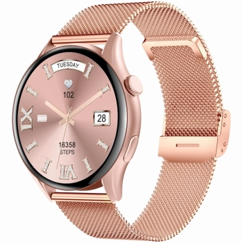 Smartwatch Gravity Różowe Złoto Pasek + Bransoleta GT11-6