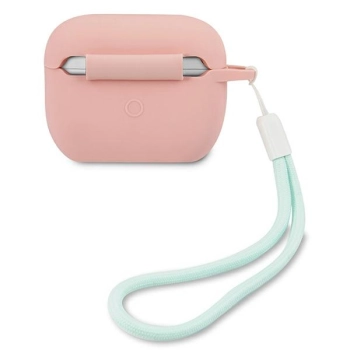 Guess GUACAPLSVSPG AirPods Pro coverróżowo zielony/pink green Silicone Vintage