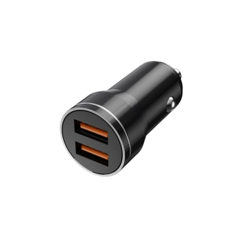 JELLICO ładowarka samochodowa F2S 3.1A 18W 2xUSB Czarny
