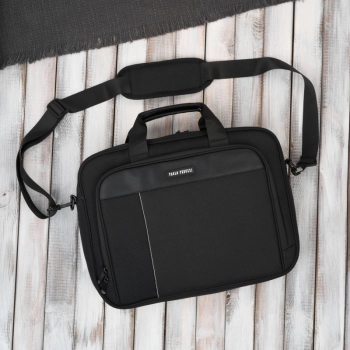 Torba na laptopa materiałowa unisex lekka do ręki na ramię