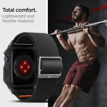 SPIGEN LITE FIT PRO APPLE WATCH 4 / 5 / 6 / 7 / 8 / 9 / SE (44 / 45 MM) MATTE BLACK