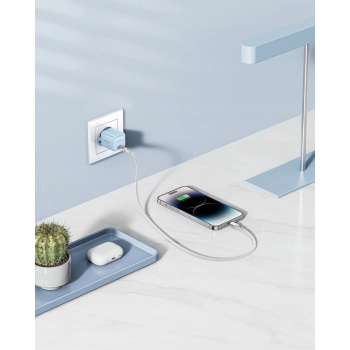 INNOSTYLE SZYBKA ŁADOWARKA KOSTKA USB-C 20W USB TYP C GAN II DO IPHONE LED