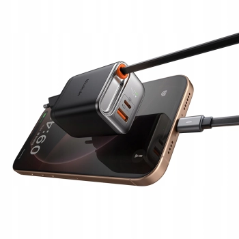 MCDODO SZYBKA ŁADOWARKA SIECIOWA ZASILACZ 3X USB-C PD USB GAN 40W KABEL 1M