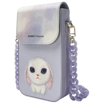 Nimmy torebka na telefon                 fioletowy/purple Big Eyed Pet 2.0 Rabbit