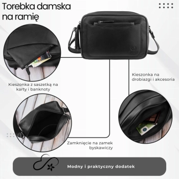Torebka damska skórzana listonoszka na ramię Paolo Peruzzi