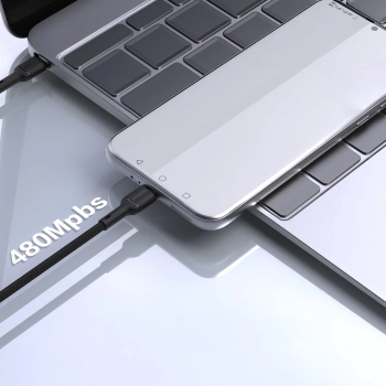 Kabel Dudao L9C 65W USB-C - USB-C 2m - czarny