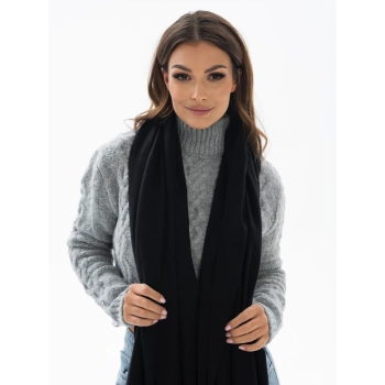 Dwustronny szalik damski Peterson z frędzlami elegancki