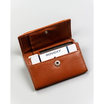 Portfel skórzany męski cienki mały slim wallet skóra naturalna zatrzask