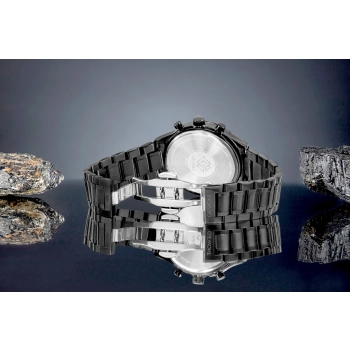 Zegarek Męski Giewont Chronograph Sapphire Czarny GW6310-B1