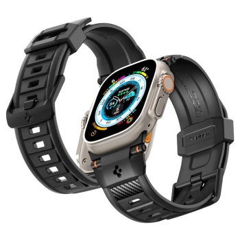 SPIGEN RUGGED ULTRA BAND APPLE WATCH 4 / 5 / 6 / 7 / 8 / 9 / SE / ULTRA 1 / 2 (42 / 44 / 45 / 49 MM) MATTE BLACK