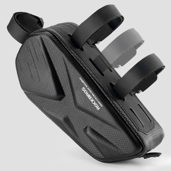 Torba rowerowa Rockbros usztywniana, na ramę, na rurę górną 1,4l - czarna