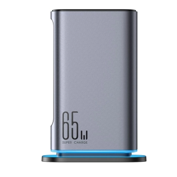 Ładowarka Joyroom JR-TCM02 GaN 65W stacja ładująca 4xUSB-C 2xUSB-A wtyczka UK - szara
