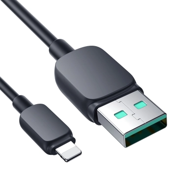 Kabel Joyroom Multi-Color Series A14 Lightning / USB-A 2.4A 1.2 m - czarny