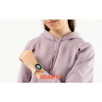 Smartwatch Gravity Różowe Złoto Pasek i Bransoleta GT5-5