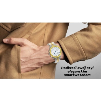 Smartwatch Męski GRAVITY GT16-2 Black / Czarna Bransoleta