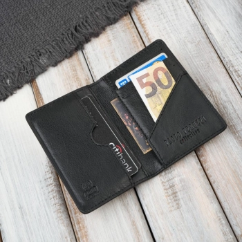 Etui na karty skóra naturalna eleganckie RFID Paolo Peruzzi