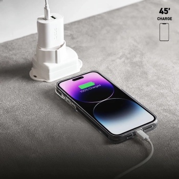 Ładowarka sieciowa SBS TETRPD20W 20W USB-A USB-C z Power Delivery - biała